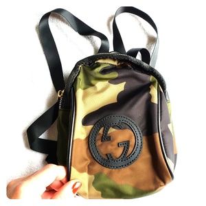 Army print GG logo small MINI BACKPACK